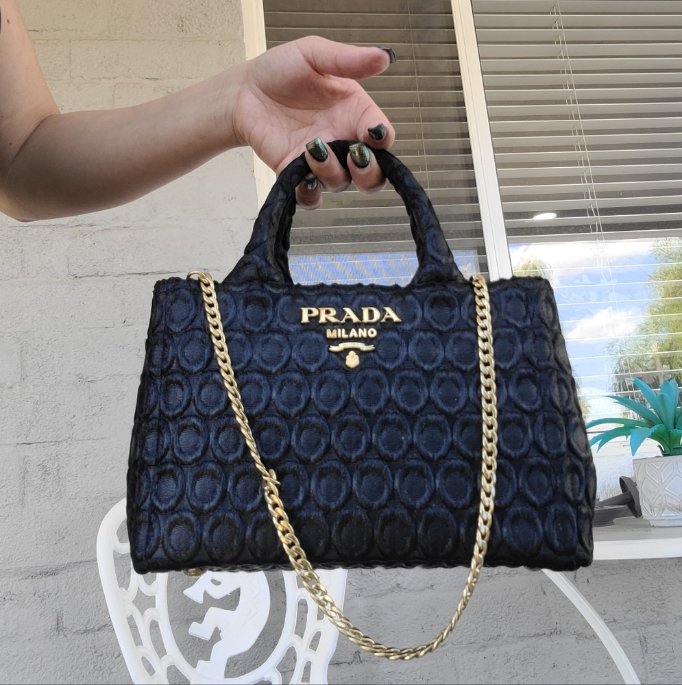 Prada Black Baroque Tote